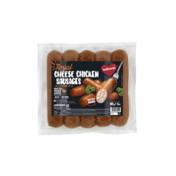 Royal Cheese Chicken Sausage 360 Gram - 5 Pcs