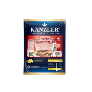 Kanzler Beef Black pepper Frankfurter Isi 6 Pcs 300 Gram